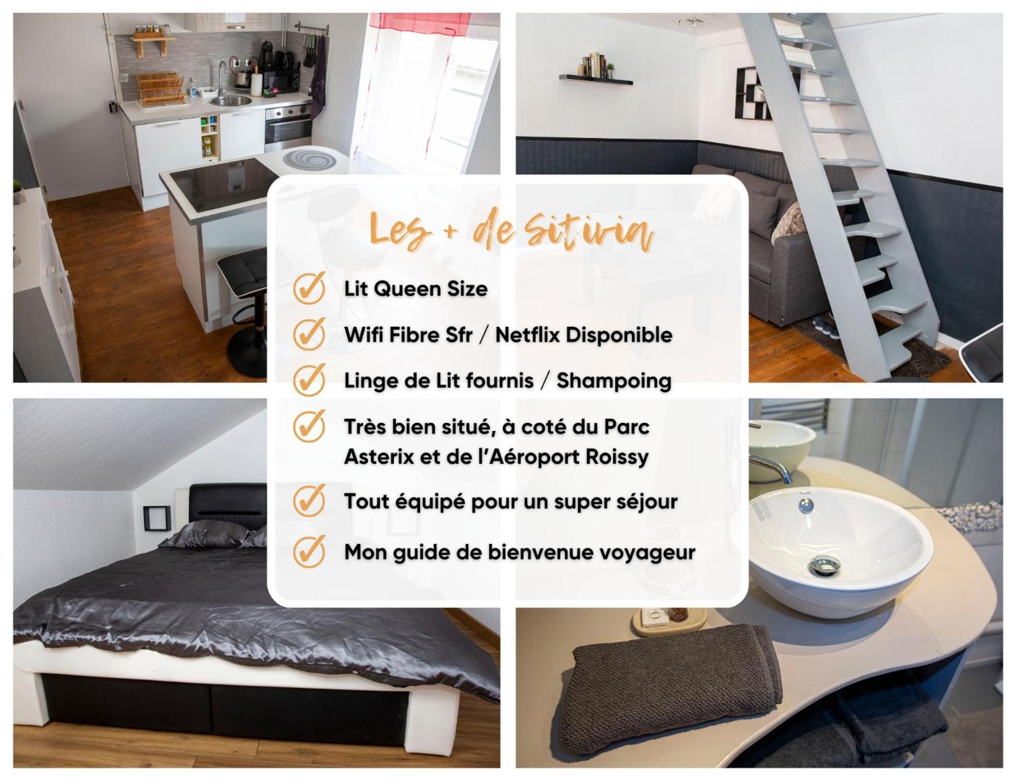 The Private Apartment Roissy 15 Min Parc Asterix Chantilly La Chapelle-en-Serval Luaran gambar